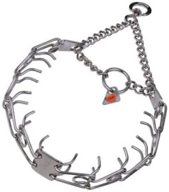 HS Sprenger Stainless Steel Semi Shock Collar With Stainless Steel Spikes