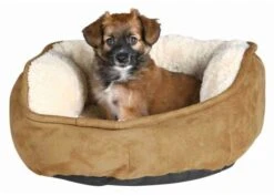 Trixie Beige And Brown Othello Round Dog Bed -Pet Supplies-Dogs Shop 425193 pho pro dog clip 37841 37842 1 1 g
