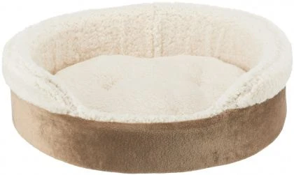 Trixie Beige And Brown Oval Cosma Oval Dog Bed 2 Trixie Beige And Brown Oval Cosma Oval Dog Bed - Image 2