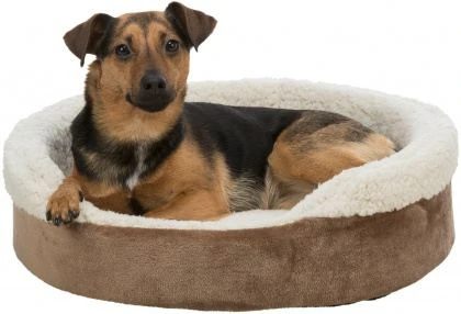 Trixie Beige And Brown Oval Cosma Oval Dog Bed 3 Trixie Beige And Brown Oval Cosma Oval Dog Bed - Image 3