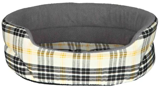 Trixie Lucky Oval Beige And Grey Oval Dog Bed 1 Trixie Lucky Oval Beige And Grey Oval Dog Bed