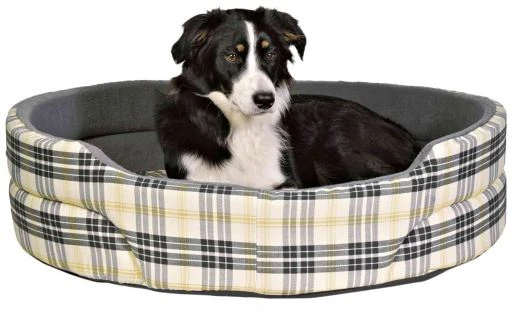 Trixie Lucky Oval Beige And Grey Oval Dog Bed 2 Trixie Lucky Oval Beige And Grey Oval Dog Bed - Image 2