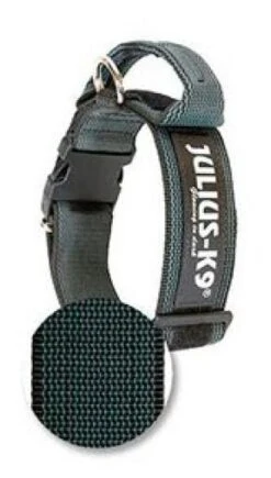Julius K9 Color & Gray Necklace With Black Handle -Pet Supplies-Dogs Shop 427038 collar color gray idc con asa negro 50 mm 1 jpeg 0 g