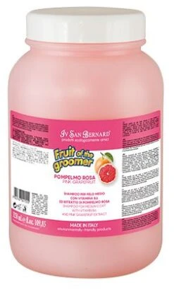 San Bernard Shampoo Pink Grapefruit For Medium Coat Dogs 5 San Bernard Shampoo Pink Grapefruit For Medium Coat Dogs -Pet Supplies-Dogs Shop 430574 new isb fruits champu pompelmo rosa 3250 ml 1 jpeg 0 g