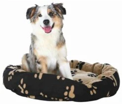 Trixie Beige And Black Sammy Round Bed For Dogs 5 Trixie Beige And Black Sammy Round Bed For Dogs -Pet Supplies-Dogs Shop 48955 pho pro dog clip 37681 37683 1 2 g