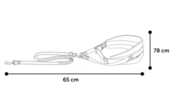 Flamingo Canicross For Dogs With Adjustable Belt 140 Cm -Pet Supplies-Dogs Shop 504916 T 01 63a0165fdc44d g