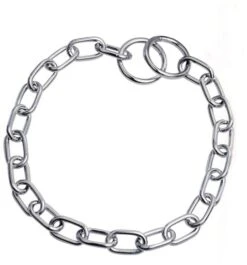 Chadog Chrome Plated Steel Short Link Choke Collar