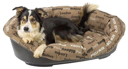 Ferplast Cittes Oval Plastic Oval Bed With Cushion 2 Ferplast Cittes Oval Plastic Oval Bed With Cushion - Image 2