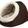 Trixie Beige And Brown Timur Soft Cave For Cats And Dogs