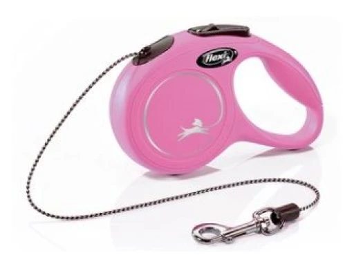 Flexi New Classic Leash Pink Cord 2 Flexi New Classic Leash Pink Cord - Image 2
