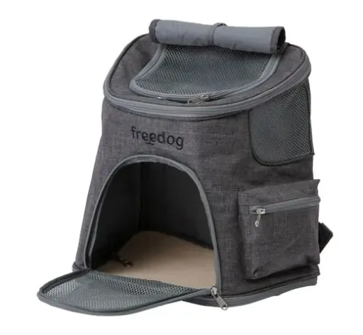 Freedog Dark Grey Makalu Backpack For Dogs And Cats 1 Freedog Dark Grey Makalu Backpack For Dogs And Cats