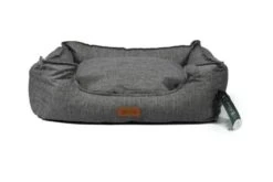 Gloria Pets Santillana Rectangular Gray Bed For Dogs