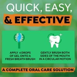 TropiClean Dental Hygiene Kit With 1 Gel And 2 Toothbrushes For Large Dogs -Pet Supplies-Dogs Shop Kit de Higiene Dental con 1 Gel y 2 Cepillos para Perros Grandes 64142ebb59b46 g