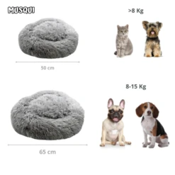 Musqui Oval Relax Light Gray Oval Bed For Dogs -Pet Supplies-Dogs Shop Medidas Donuts Musqui 2 63a1cce45d448 g