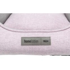 Trixie Pink And Grey Canvas Square Bed -Pet Supplies-Dogs Shop PHO PRO DET 37656 37657 1 g