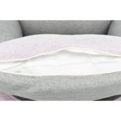 Trixie Pink And Grey Canvas Square Bed -Pet Supplies-Dogs Shop PHO PRO DET 37656 37657 2 g