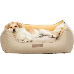 Trixie Yellow Canvas Square Bed 9 Trixie Yellow Canvas Square Bed -Pet Supplies-Dogs Shop PHO PRO DOG CLIP 37651 1 g