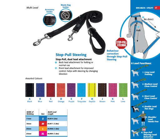 Rogz Lumberjack Multilead Purple 2 Rogz Lumberjack Multilead Purple - Image 2