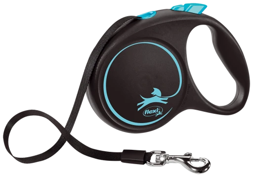 Flexi Black Design Leash Black Design Leash Blue/Blue 1 Flexi Black Design Leash Black Design Leash Blue/Blue