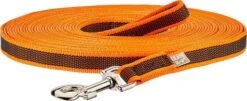 Julius K9 Orange Long Rubberized Long Leash With Handle For Dogs -Pet Supplies-Dogs Shop correa larga naranja 6478589c217de g