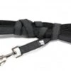 Julius K9 Long Black Rubberized Leash With Handle For Dogs
