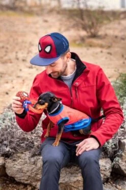 For Fan Pets Spiderman Dog Teether -Pet Supplies-Dogs Shop mordedor para perro spiderman 7 g